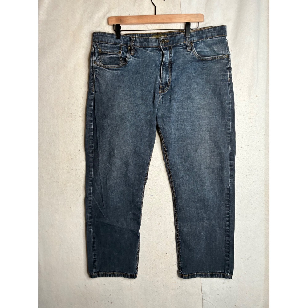 Urban Star Mens Straight Leg Jeans Dark Wash Blue Stretch Denim 40x30 02513692C0